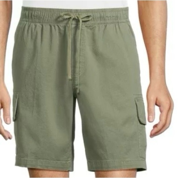 George Big Men Pull On Above the Knee Cargo Size 2XL (44-46) Green Artichoke NWT - Picture 2 of 10